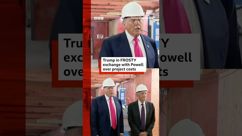 Donald Trump clashes with the head of the US central bank Jerome Powell. #DonaldTrump #BBCNews