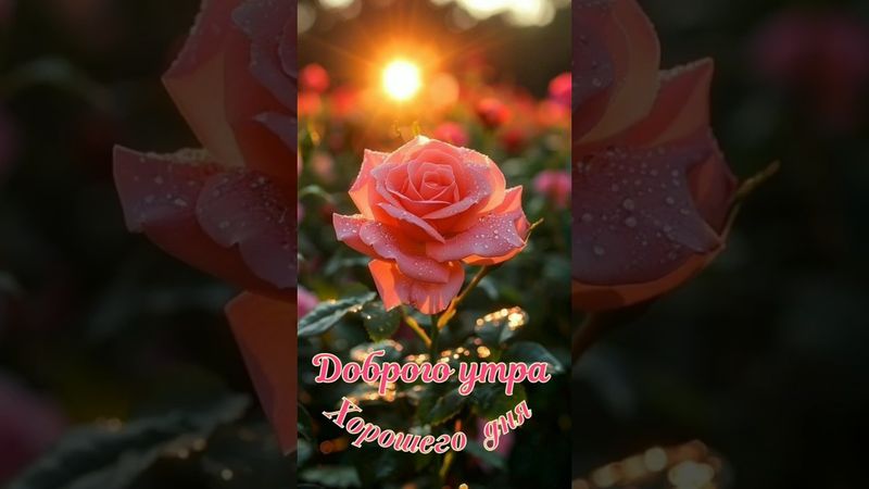 🌺• С ДОБРЫМ УТРОМ •Пусть это утро задаст ритм твоему успешному и счастливому дню!•#shorts