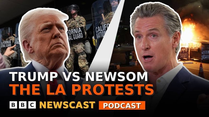 Why did Donald Trump send the National Guard and Marines to the LA ICE protests? | BBC Newscast