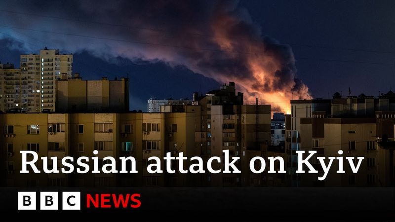 Three children among 14 dead in Russian attack on Ukrainian capital Kyiv | BBC News