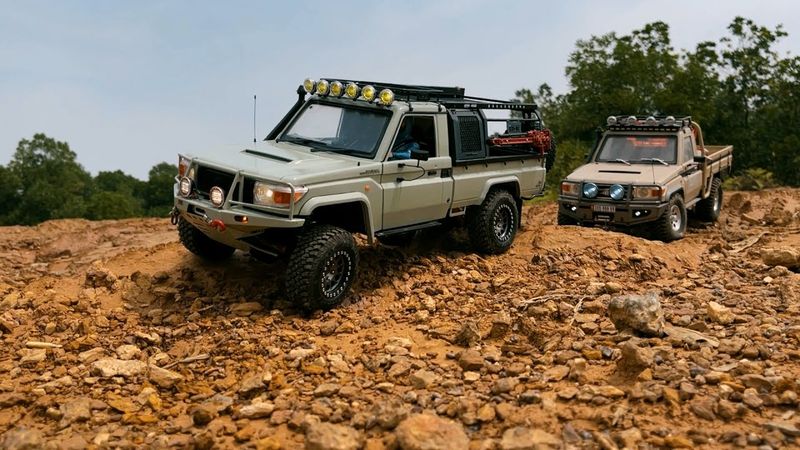 "ONE SHOT" Rc Land Cruiser | Killerbody Lc70 | SCX10 & BX01 | Driving 4x4 Rc Cars | E3S-RC