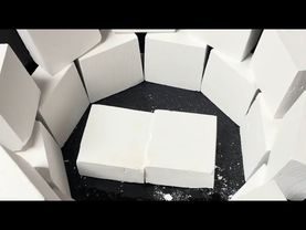 Bowl of Stacked Fresh Chalk Blocks 