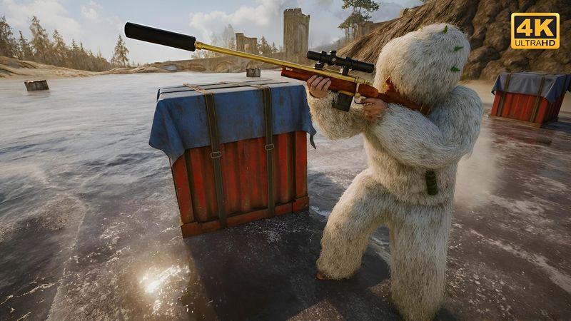 PUBG PC | SNOW MAP TOP 1 TPP WIN GAMEPLAY (No Commentary)