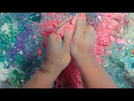 1k Celebration MASS CRUSH 🎊 120+ Buttery Soft Dyed & few crunchy Fresh Blocks of Gym Chalk Crush