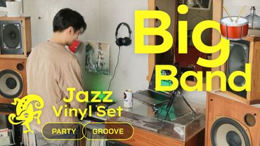 Swingin’ Big Band Jazz Vinyl Set // Party & Groove [4K / 50min]