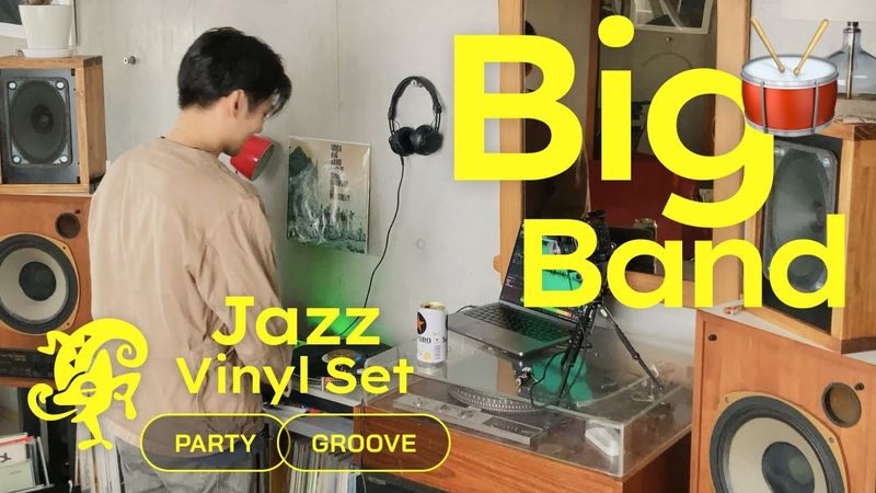 Swingin’ Big Band Jazz Vinyl Set // Party & Groove [4K / 50min]