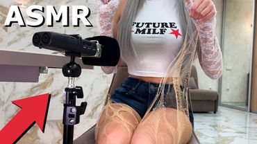 ASMR | Fishnet Stockings Scratching & Ripping Tight | No Talking