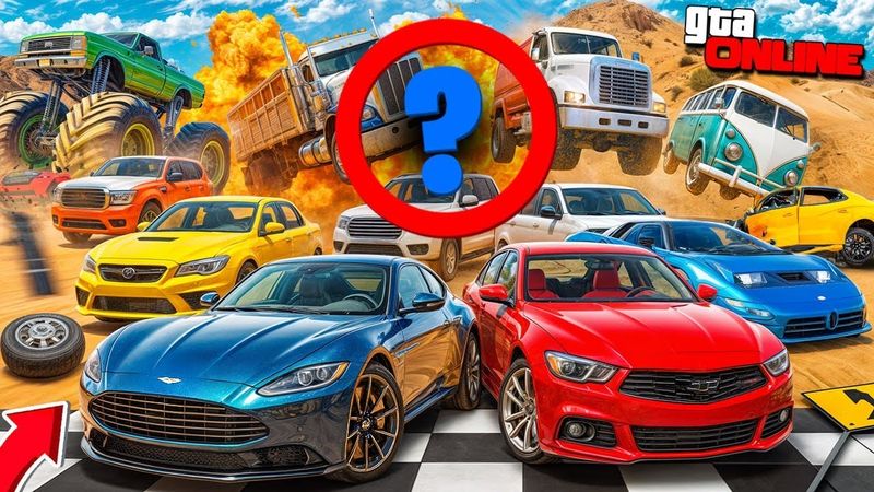 КАЖДЫЕ 30 СЕКУНД ПОСЛЕДНЯЯ МАШИНА ВЗРЫВАЕТСЯ! ГОНКИ на ВЫЖИВАНИЕ на РАНДОМНЫХ МАШИНАХ В GTA 5 ONLINE