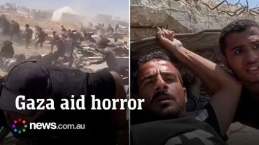 Horror at Gaza aid sites as gunfire sparks deadly chaos