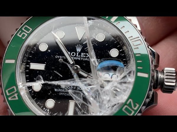 When your ROLEX Green SUBAMRINER breaks its SAPPHIRE...