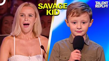 8-Year-Old Ned Woodman ROASTS Judges | Britain's Got Talent