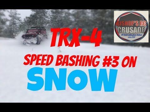 Traxxas TRX-4 & Axial Wraith Speed Bashing on Snow #3