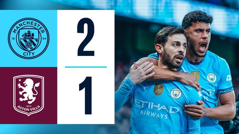 Highlights! | NUNES FIRES INJURY TIME WINNER AS CITY MOVE UP TO THIRD | City 2-1 Aston Villa