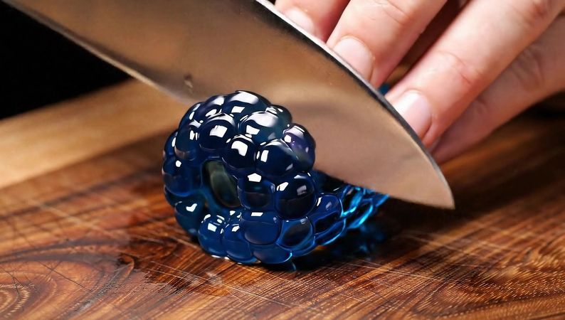 Cutting Berries pt. 2! #asmr #asmrsounds #satisfying #berries #fruit 