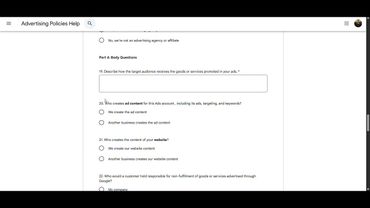 84. نحوه پر کردن فرم Advertiser Verification گوگل ادز