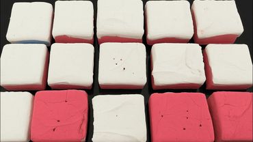 You Won’t Believe This Black & Red Chalk Blocks CRUSH | Satisfying ASMR White Paste