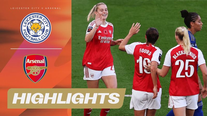 Russo and Blackstenius lead Arsenal's second win in a row | Barclays WSL 25/26