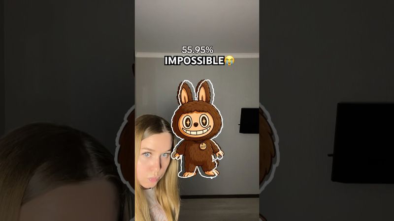 Labubu Challenge🐰🤎IMPOSSIBLE😭#shorts