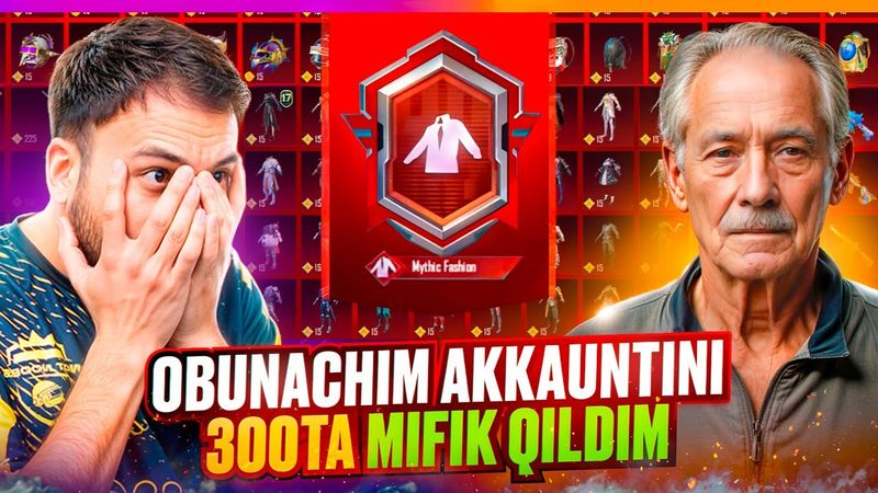 80 YOSHLI OBUNACHIM AKKAUNTINI KUCHAYTIRDIK 🧙‍♂️ 300 TA MIFIK TITUL OLAMIZ