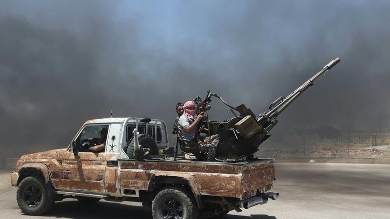 Syrian Bedouin, tribal fighters at entrance of Druze-majority city of Sweida | AFP