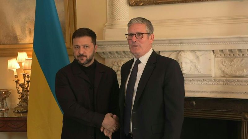 Starmer and Zelensky meet at Downing Street | AFP