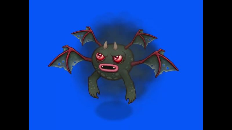 Grumpyre Blue Screen [idle_ethereal_island] | My Singing Monsters