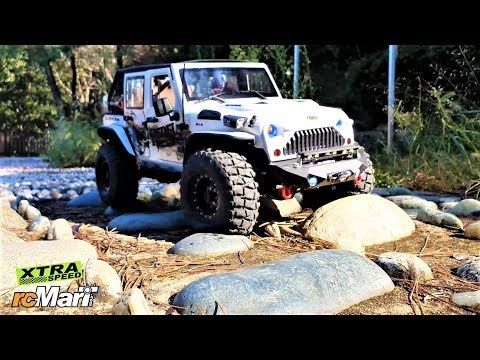 RC Car Xtra Speed XS01 Jeep Wrangler Park Rock Trail Adventure