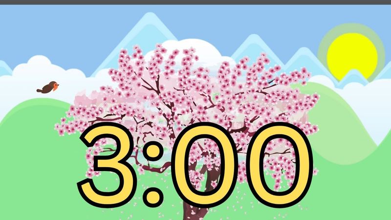 3 Minute Timer | Spring Blossom
