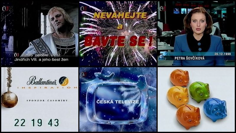 ČT1 - Upoutávky, Reklamy, Zprávy (26. 12. 1998)
