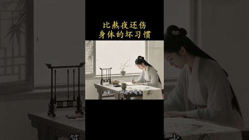 《老中醫的科普》比熬夜還傷身體的壞習慣！#養生就是養健康 #養生知識 #養生之道 #正能量 #養生秘訣 #養生有道 #養生 #健康科普 #健康生活