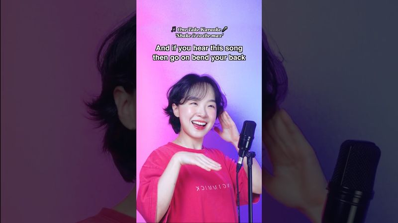 One Take Karaoke: Shake it to the max 💿🎵 #Singing #ChaDabin