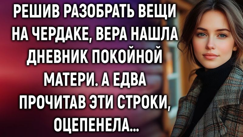 Решив разобрать вещи на чердаке, Вера нашла дневник матери. А едва прочитав эти строки…