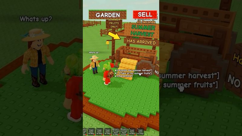 ОДНОЙ КНОПКОЙ отдавать ВСЕ ЛЕТНИЕ ФРУКТЫ в игре Вырасти сад роблокс | Grow a Garden roblox | Обнова
