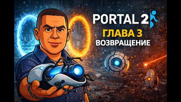 Portal 2 — Глава 3: лазеры + перенаправляющий куб — учимся управлять лучом