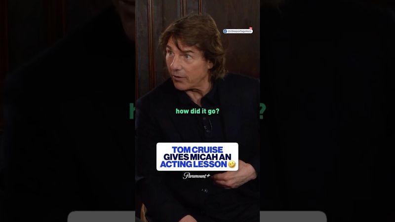 Tom Cruise gives Micah an Acting Lesson🎬🍿 | CBS Sports Golazo
