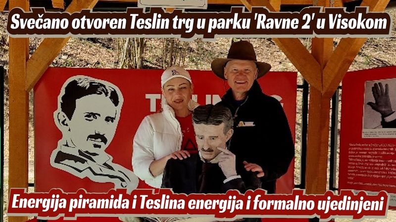 Svečano otvoren Teslin trg u parku 'Ravne 2' u Visokom
