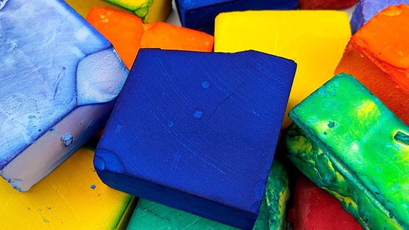 COLORED GYM CHALK★Crispy powder★Compilation set★Oddly satisfying video★