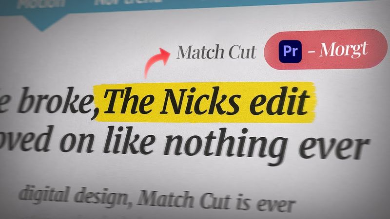 How to Create a Text Match Cut Like Vox & Johnny Harris | Premiere Pro Tutorial
