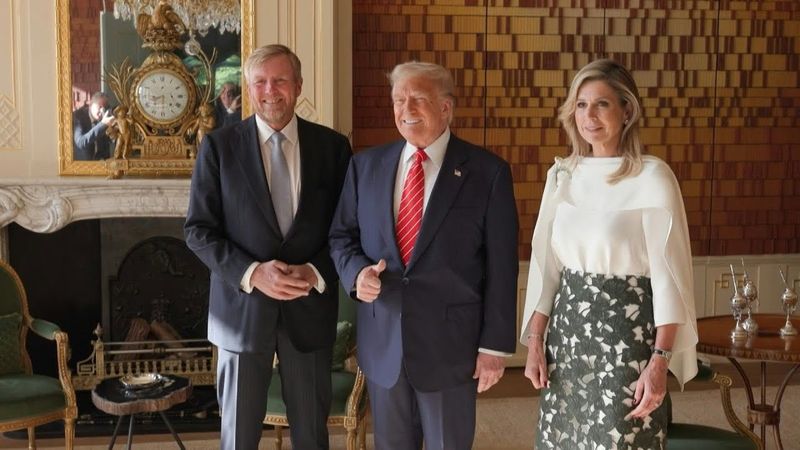 Trump visits Dutch royals ahead of NATO summit in The Hague | AFP