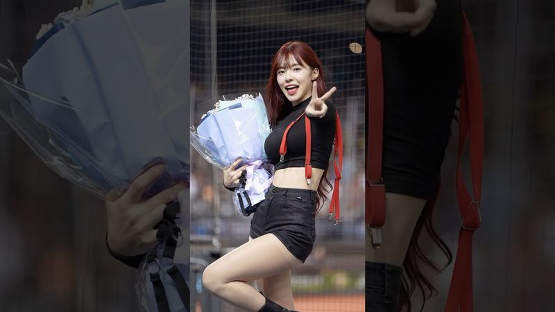 多慧Solo表演後收到粉絲精心準備的花束 太有心了吧！@lee_dahye #李多慧 #이다혜 #cheerleader #fancam #shorts