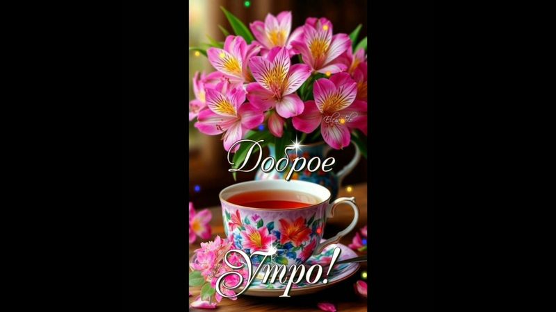 🌺• С ДОБРЫМ УТРОМ •Улыбайся, смейся, пусть твое настроение всегда будет на высоте• #shorts