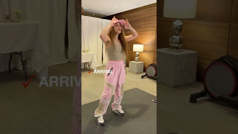 Como si el show no fuera ejercicio suficiente! Asi inicio mi dia! #lmynlworldtour