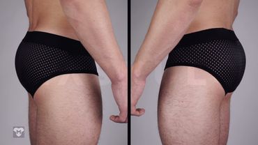 Mesh Briefs with 2-layer Pouch