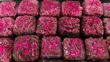 Glittery  Paste Dyed Chalk Crush ASMR | Oddly Satisfying ASMR