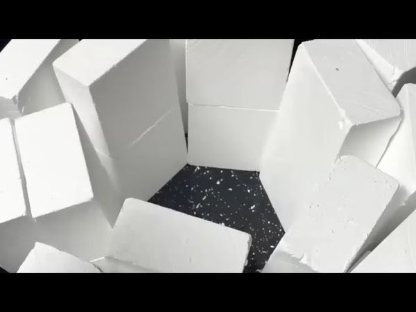 Circle of Stacked Fresh Chalk Blocks 