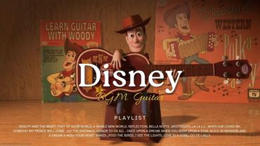 3h DISNEY Classic Songs ☕ Relaxing Guitar Music for Studying, Working and Sleeping