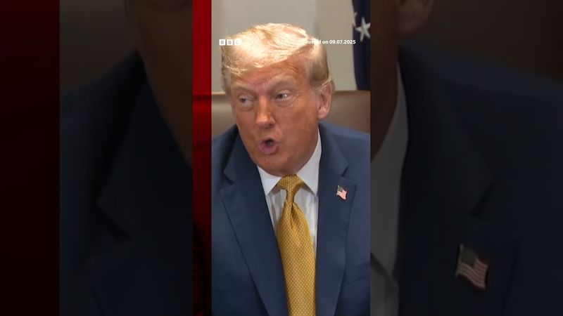 President Trump swears as he says he's 'not happy with Putin'. #Ukraine #Russia #BBCNews