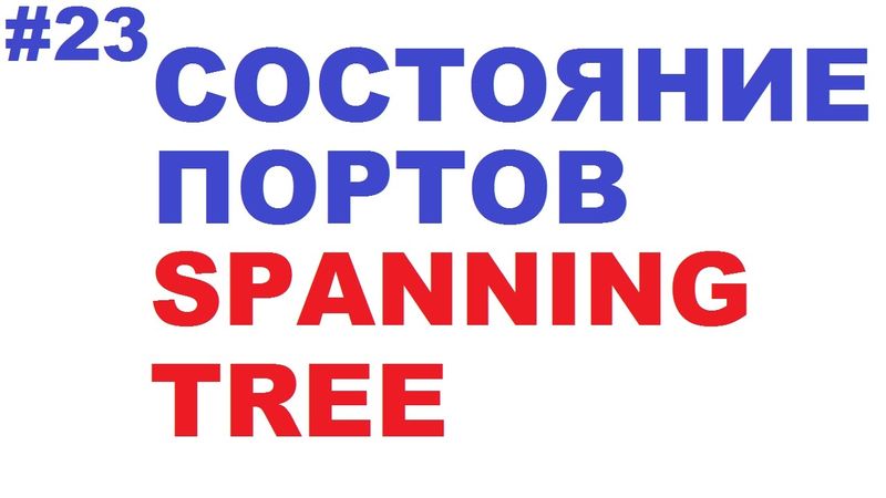 Состояние портов STP 802.1D и Cisco PVST+