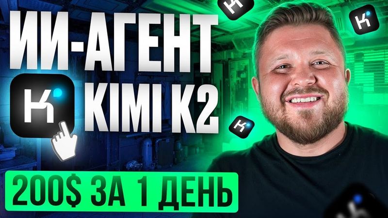 Как заработать 200$ за день на ИИ-агенте Kimi K2 | Пошаговая инструкция | Удаленная работа  с 0
