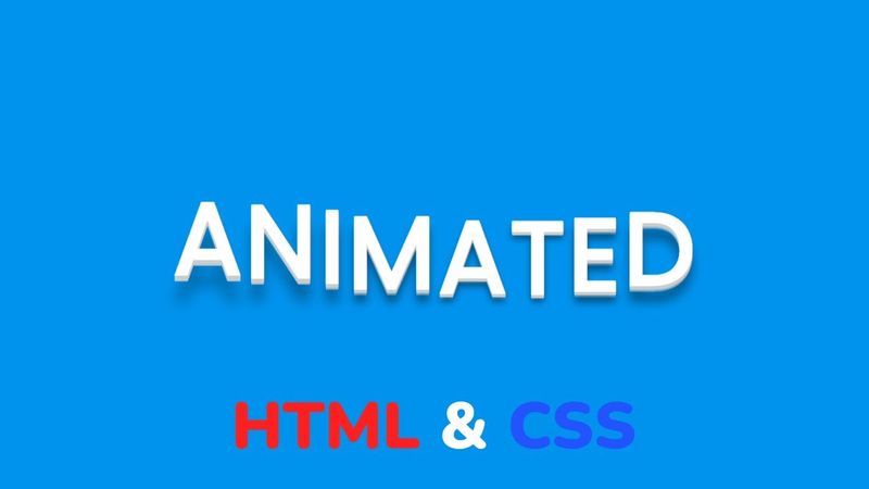 Как сделать анимированный текст на HTML & CSS || Animated text using only HTML & CSS step by step